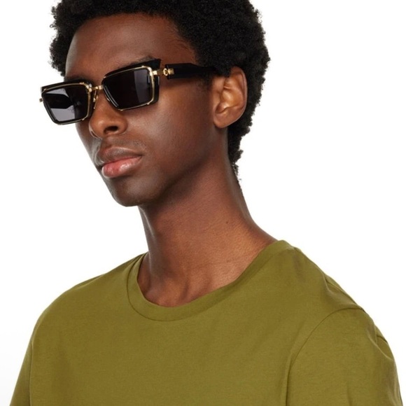 NEW BALMAIN ADMIRABLE BPS-130A BLACK 52-20-145 UNISEX SUNGLASSES AUTHENTIC - Picture 3 of 8